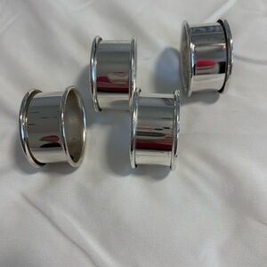 Silver plated napkin rings